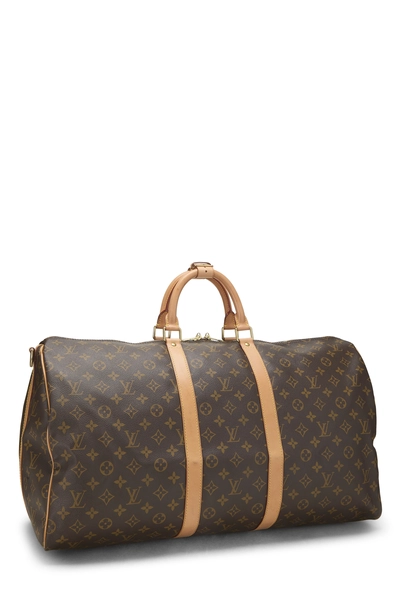 Monogram Canvas Keepall Bandouliere 55, , large
