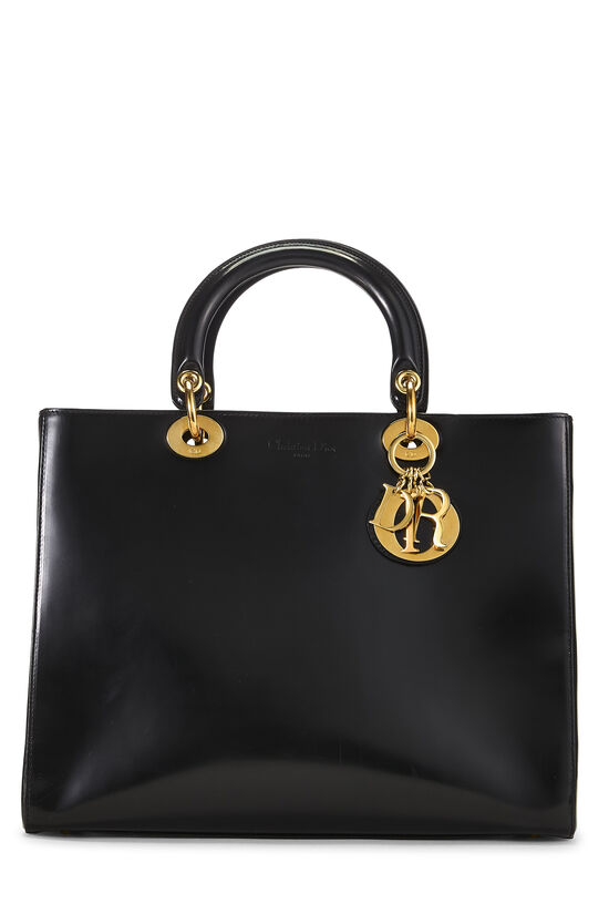 Black Patent Leather Lady Dior Medium, , large image number 0