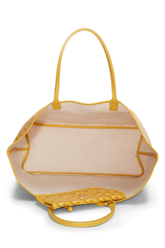 Yellow Personalized Hand-Painted Goyardine Canvas Saint-Louis PM 