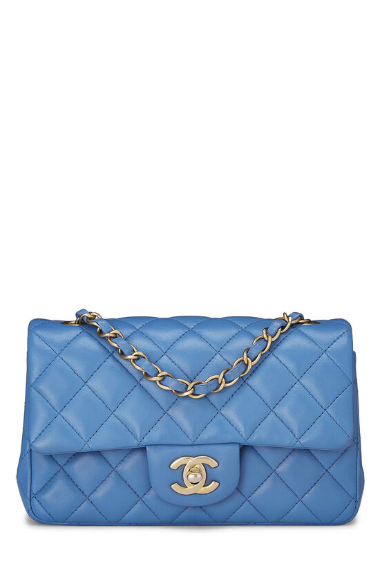 Chanel Gold Quilted Lambskin Chic Pearl Chain Flap Small