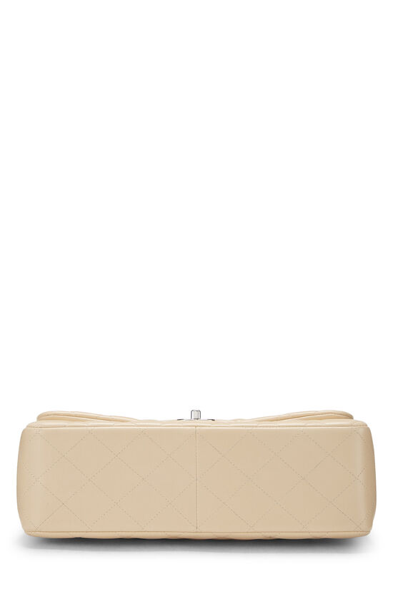 Beige Quilted Lambskin New Classic Double Flap Jumbo, , large image number 4