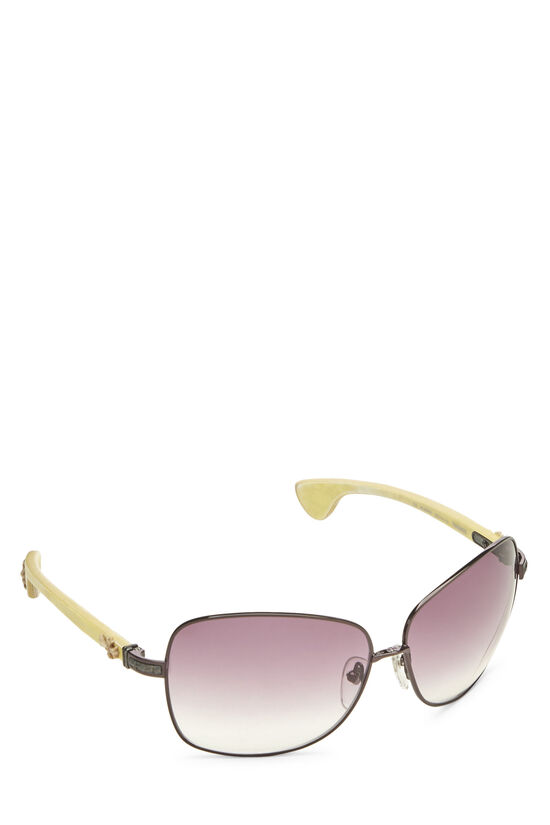 Purple & Black Metal Twinkie Sunglasses, , large image number 1