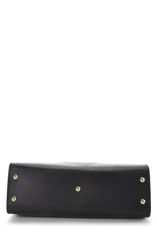 Black Grained Leather Soho Handbag Large, , large image number 4