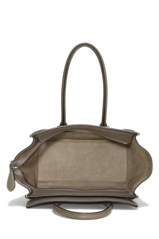 Grey Drummed Calfskin Luggage Micro, , large image number 5