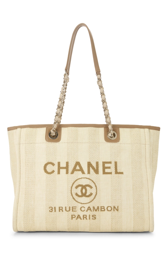 Beige Raffia Deauville Small , , large image number 0