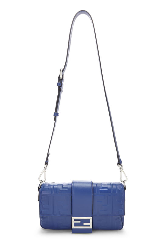 Blue Zucca Leather Convertible Baguette Belt Bag, , large image number 2