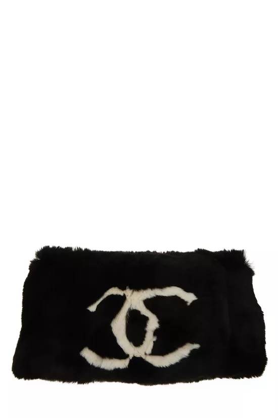 Black Fur Muffler, , large image number 0