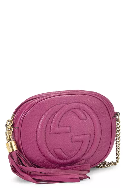 Gucci Pink Leather Soho Round Chain Crossbody Mini — photo 2