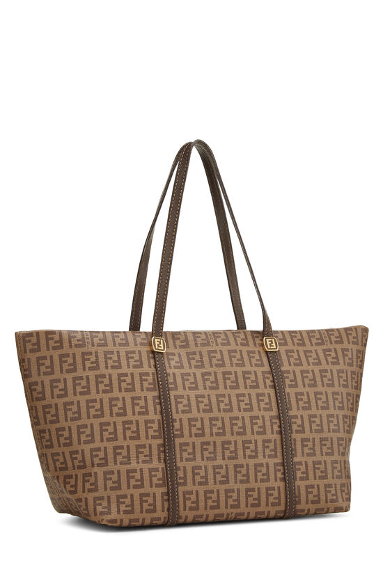 Brown Zucchino Coated Canvas Tote Small, , large image number 1