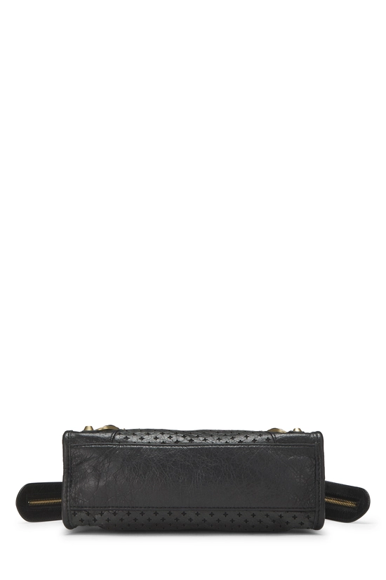 Black Perforated Calfskin Classic City Mini, , large image number 4
