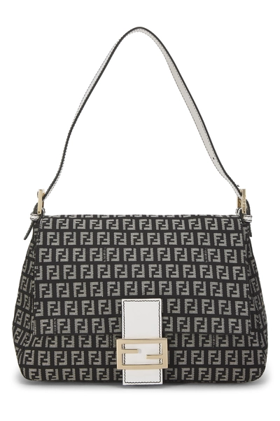 Fendi Black Zucchino Canvas Mama