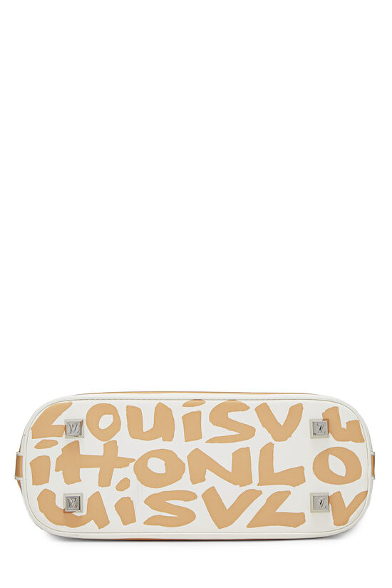 Stephen Sprouse x Louis Vuitton Beige Glazed Leather Graffiti Alma MM, , large image number 4