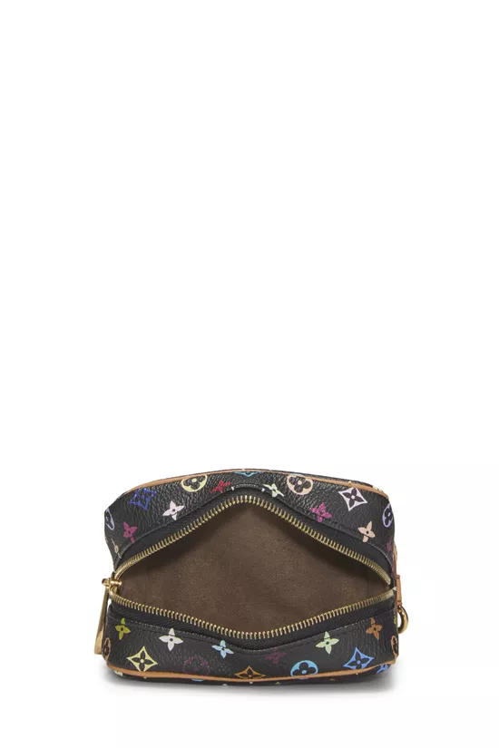 Takashi Murakami x Louis Vuitton Black Monogram Multicolore Wapity Case, , large image number 3