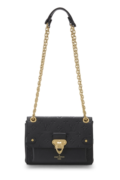 Louis Vuitton Black Monogram Empreinte Leather Vavin BB NM