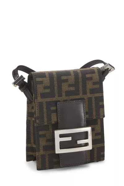 Brown Zucca Canvas Dome Crossbody Mini, , large