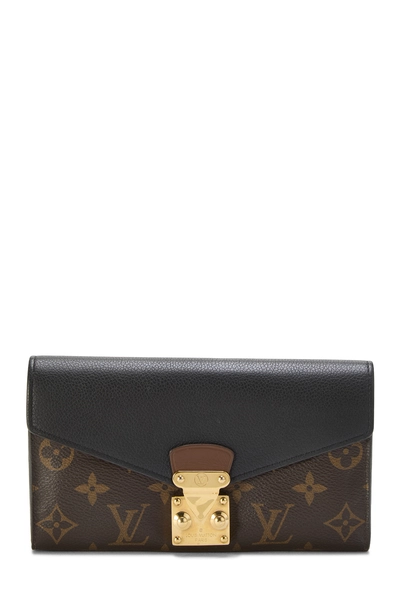 Black Monogram Canvas Pallas Wallet 