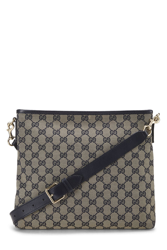 Navy GG Canvas Web Messenger, , large image number 3