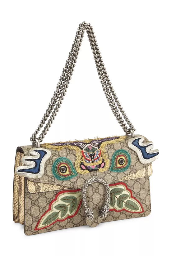 Multicolor Embroidered Dionysus Shoulder Bag Medium, , large image number 1