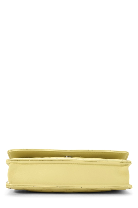 Yellow Lambskin Classic Quilted Wallet on Chain (WOC), , large image number 4
