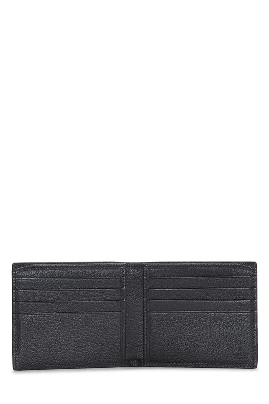 Black Leather GG Marmont Compact Wallet, , large image number 3