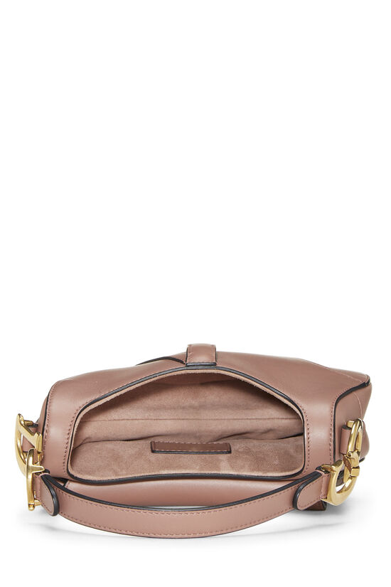 Pink Calfskin Saddle Bag Mini, , large image number 5