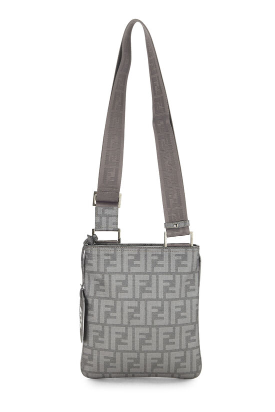 Grey Zucca Coated Canvas Flat Messenger Small, , large image number 3