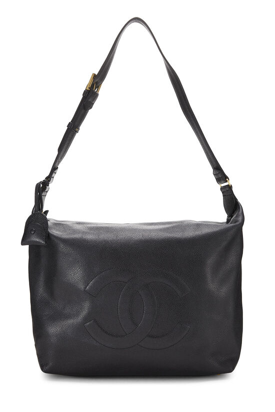 large black quilted chanel bag