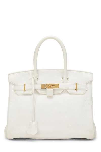 White Togo Birkin 30