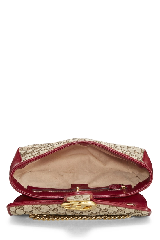 Red Canvas GG Marmont Shoulder Small, , large image number 5