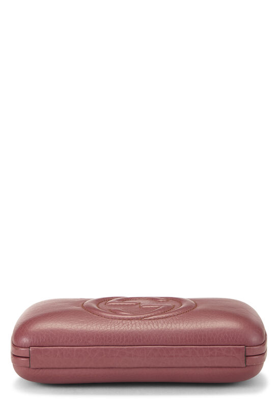 Purple Leather Soho Clutch, , large image number 4