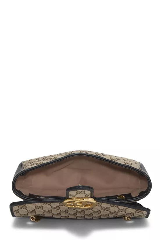 Black Original GG Canvas Marmont Shoulder Bag Small, , large image number 5