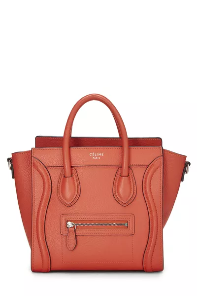 Orange Leather Luggage Nano