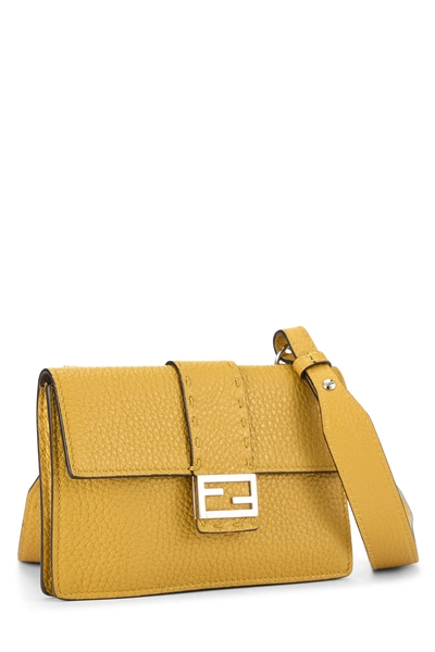 Yellow Selleria Convertible Baguette Pouch , , large