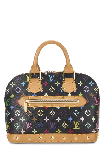 Louis Vuitton Takashi Murakami x Louis Vuitton Black Monogram Multicolore Alma PM