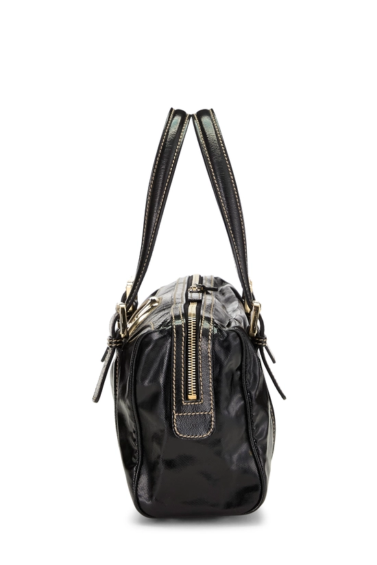 Black Coated Canvas Britt Boston Bag, , large image number 2