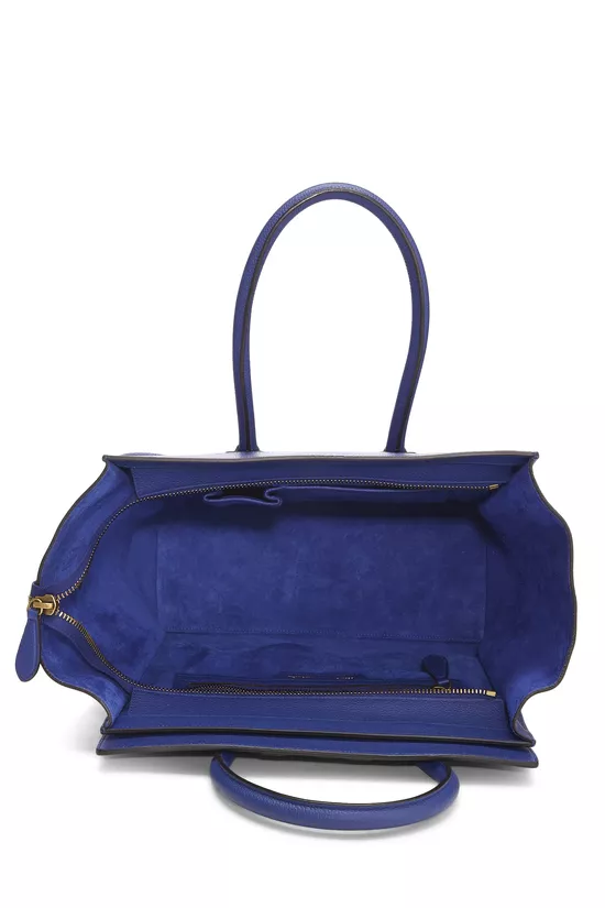 Blue Drummed Calfskin Luggage Mini, , large image number 5