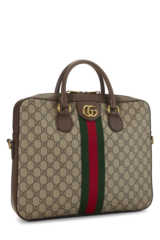 Original GG Supreme Canvas Ophidia Convertible Briefcase, , large image number 1