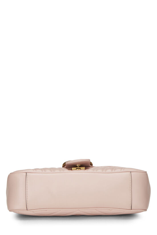 Pink Leather GG Marmont Shoulder Bag Small, , large image number 4
