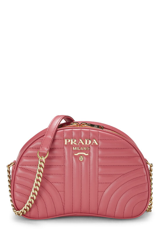 Prada Women's Pink Leather Shoulder Bag