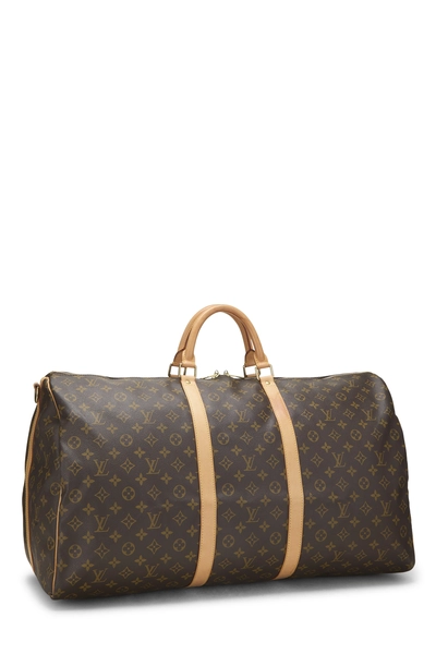 Monogram Canvas Keepall Bandouliere 60, , large