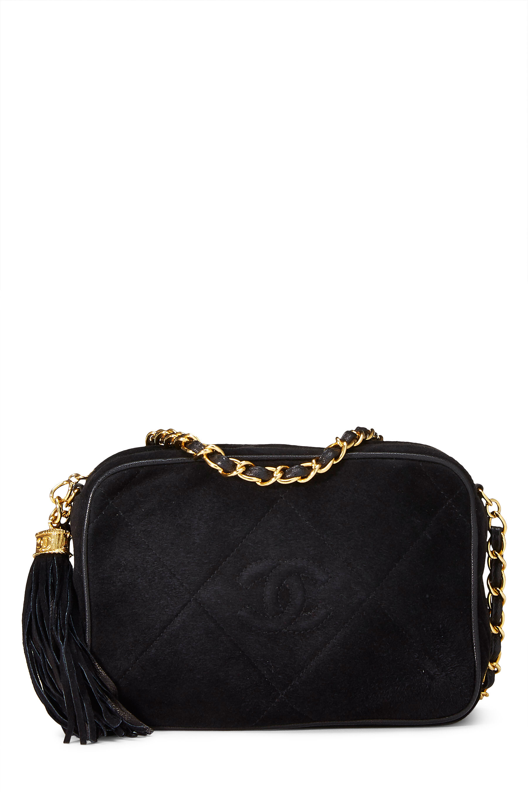 small black suede bag