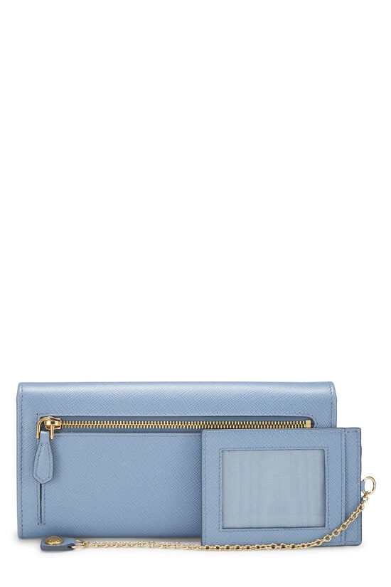 Blue Saffiano Continental Wallet, , large image number 2
