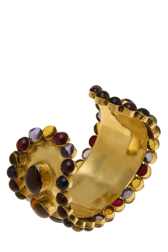 Multicolor Gripoix Cuff Bracelet, , large image number 1