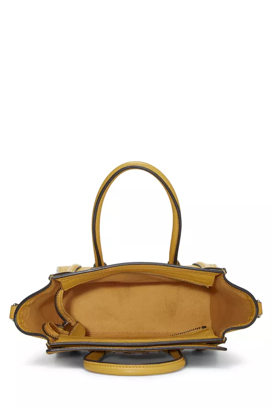 Yellow Drummed Calfskin Luggage Nano, , large image number 5