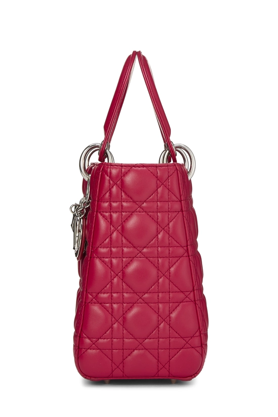 Pink Cannage Quilted Lambskin Lady Dior Medium, , large image number 2
