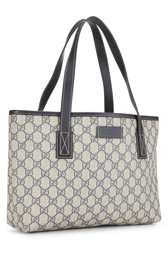Navy GG Supreme Canvas Tote Small, , large image number 1
