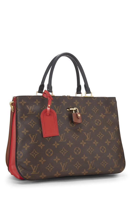 Red Monogram Millefeuille Tote, , large image number 1