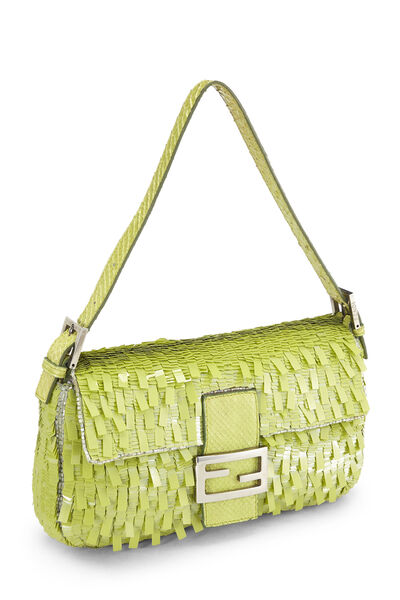 Green Sequin Baguette, , large