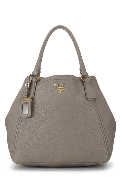 Grey Vitello Daino Sacca 2 Manici