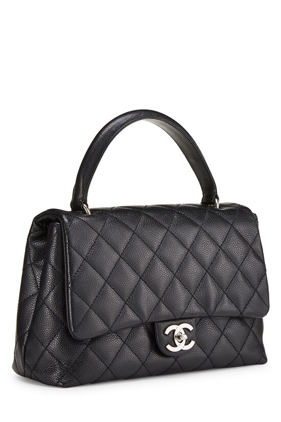 Black Quilted Caviar Kelly Small, , large image number 2